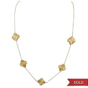 18K Saudi Solid Gold 8.8 grams Necklace